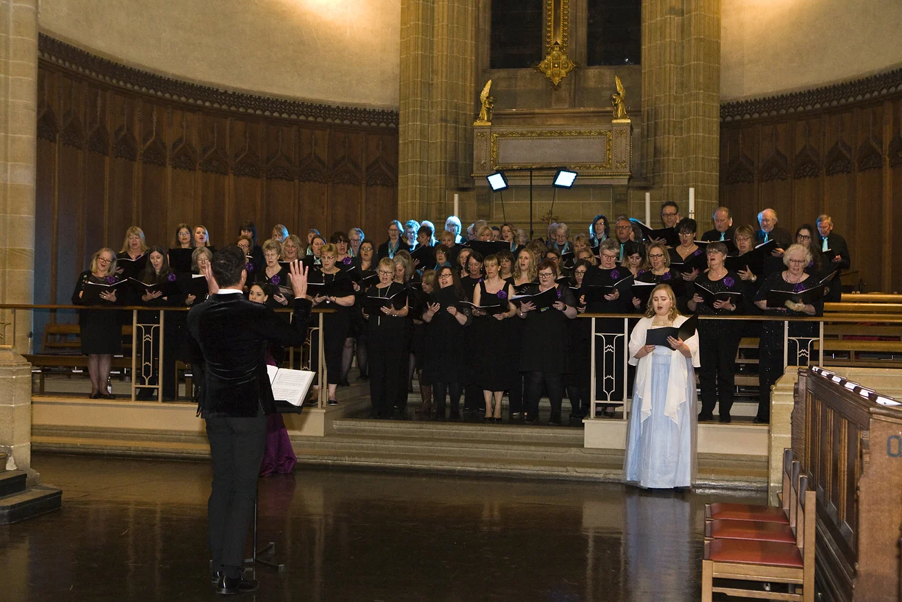 Choir singing at Charterhouse Spring Concert for GRACE