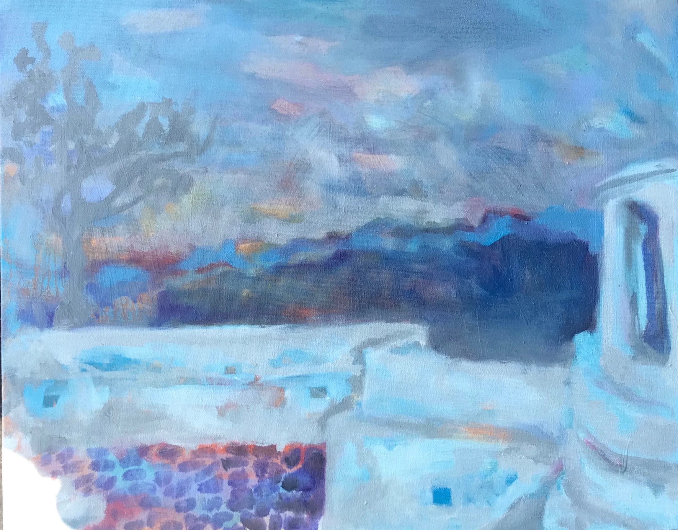 Fort in Gracias, Honduras 12 x 15 in oil on canvas