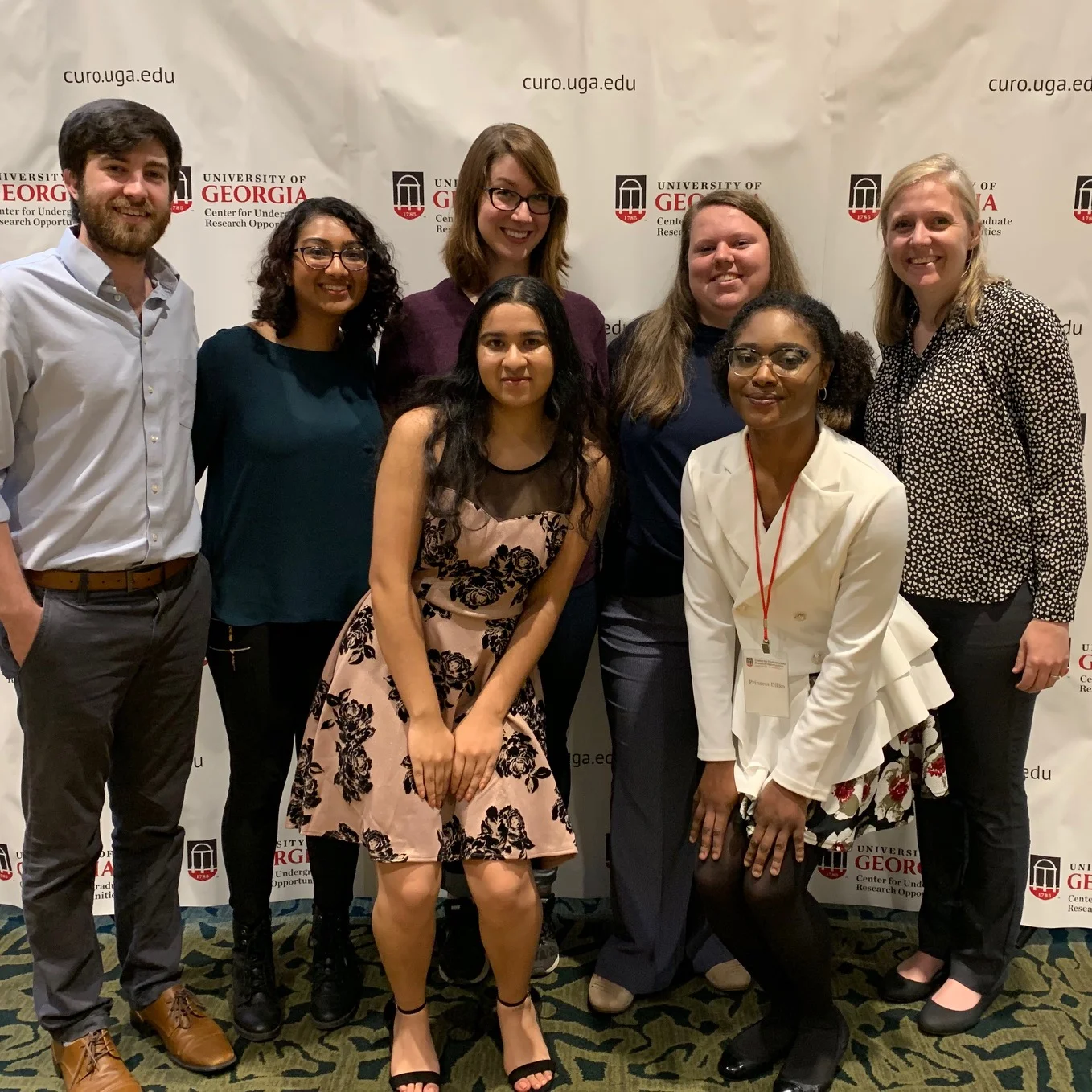 Front row: Yamini & Princess. Back row: Garrett, Tulip, Jennifer, Lauren, and Rachel. Great crew!