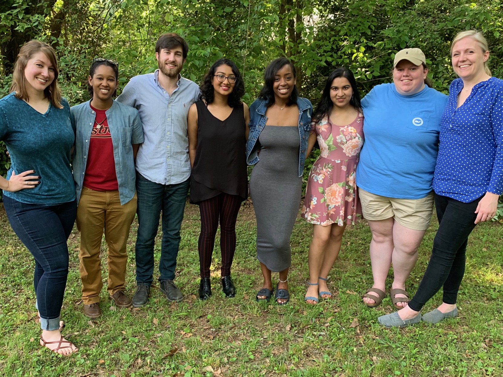 From L to R: Jennifer, Britessia, Garrett, Tulip, Alicia, Yamini, Lauren & RRG. (Not pictured: Jada & Princess)