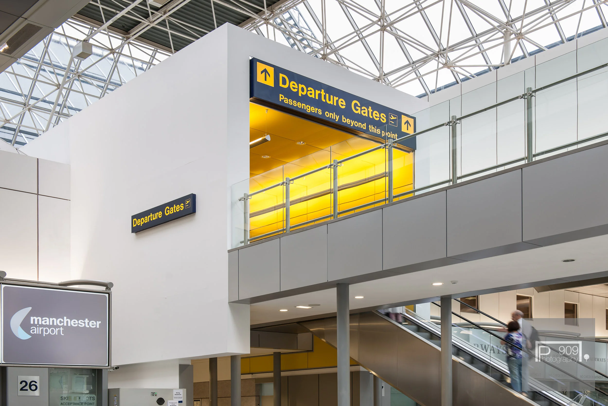 Interior architectural photography of modern commercial space