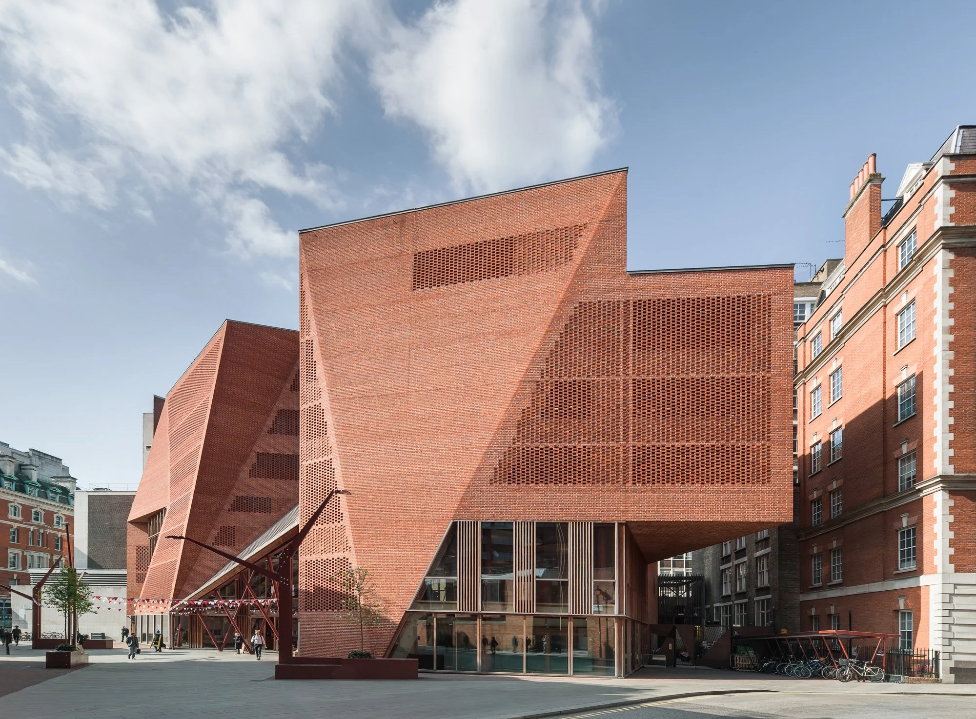 Exterior architectural photography of modern commercial spaces