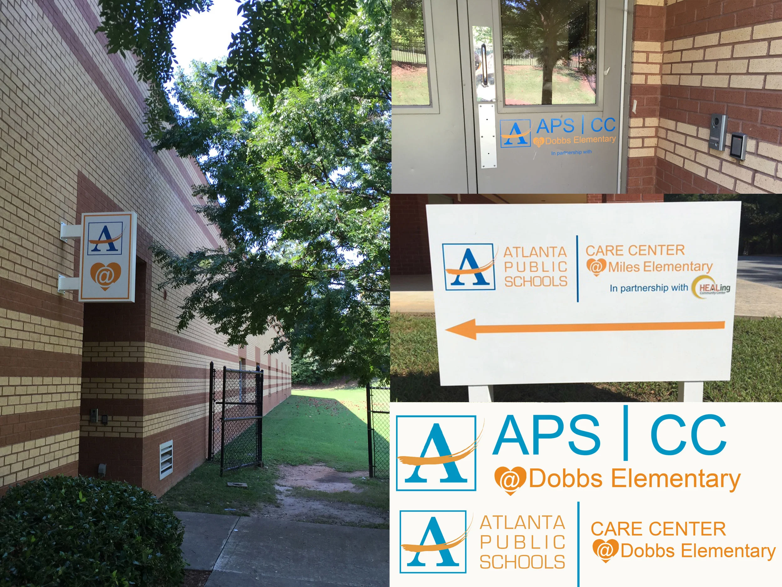  Example of location branding and signage designed by my team for in-house clients. 