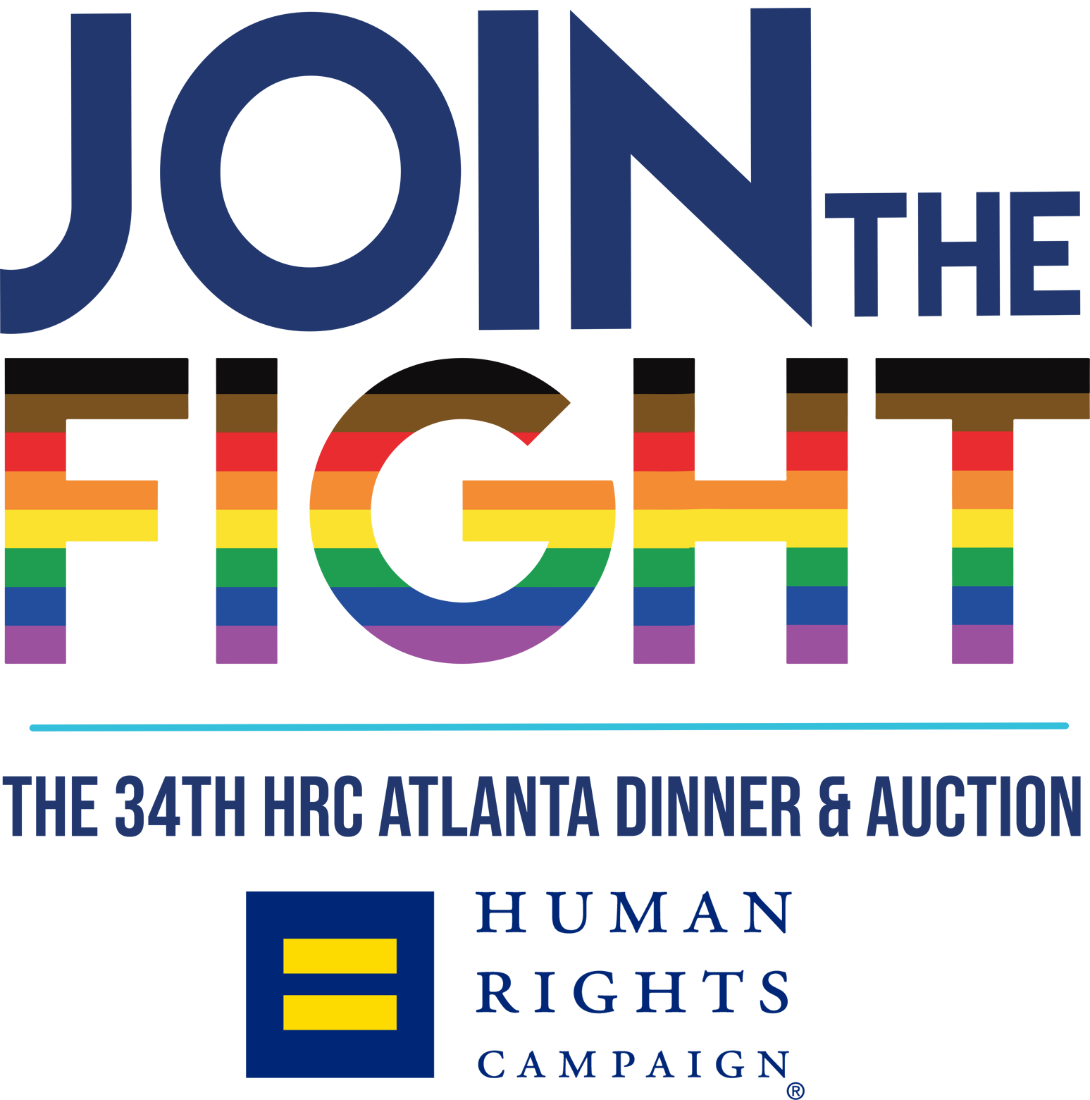  I created this logo for the annual Human Rights Campaign Dinner, working with the local Atlanta chapter to secure the national organization approval. 