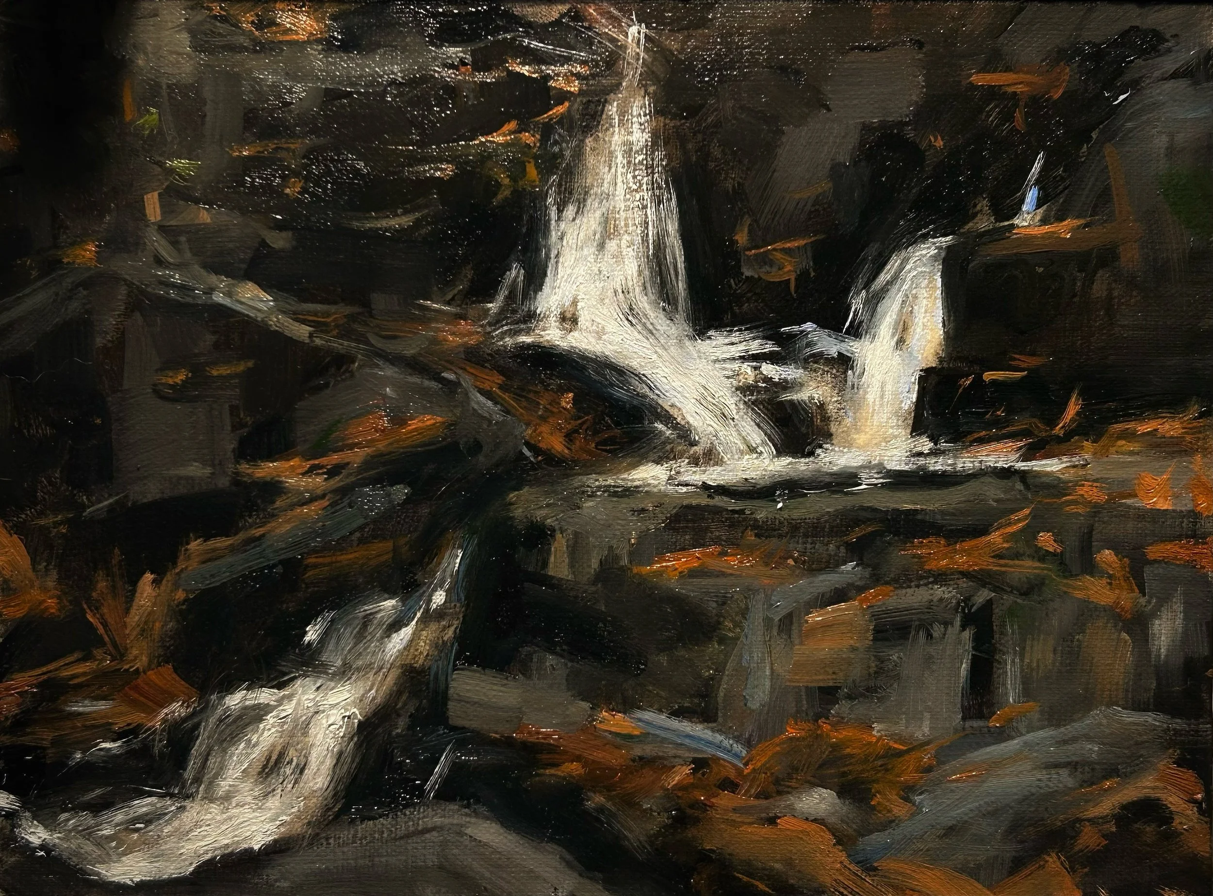 Three Sisters, 6x8, oil on panel