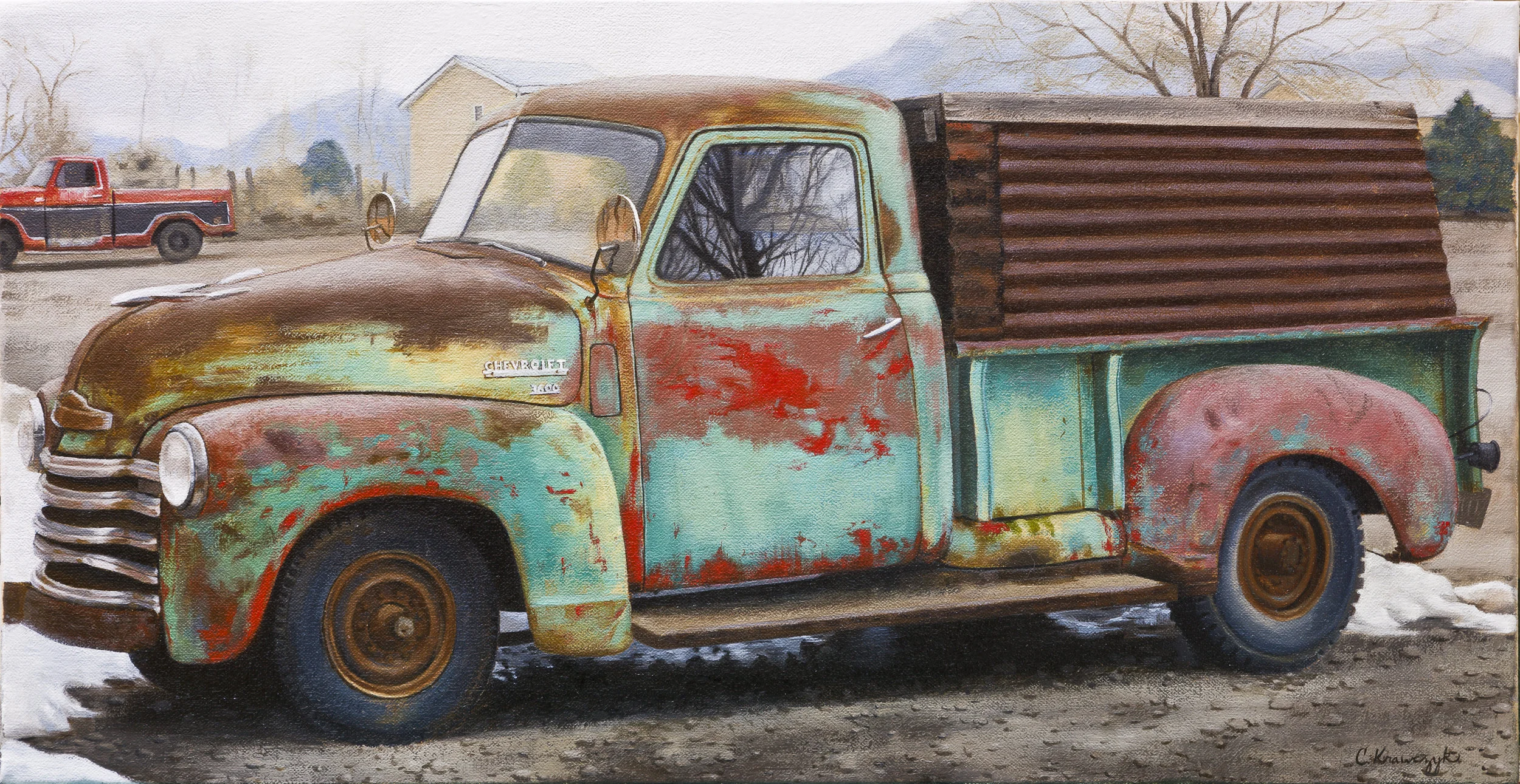 The Many Colors of Chevy, 27x14, oil on canvas