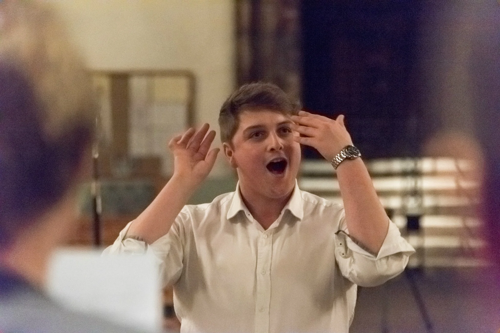 Conducting Majestas Chamber Choir; Llandaff Cathedral, Cardiff (UK)