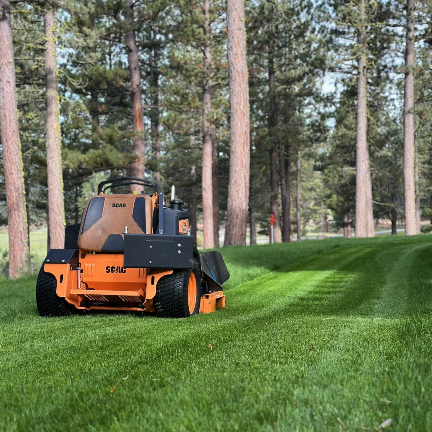 The smell of freshly cut grass is back in the air and our @scagmowers are doing what they do best!