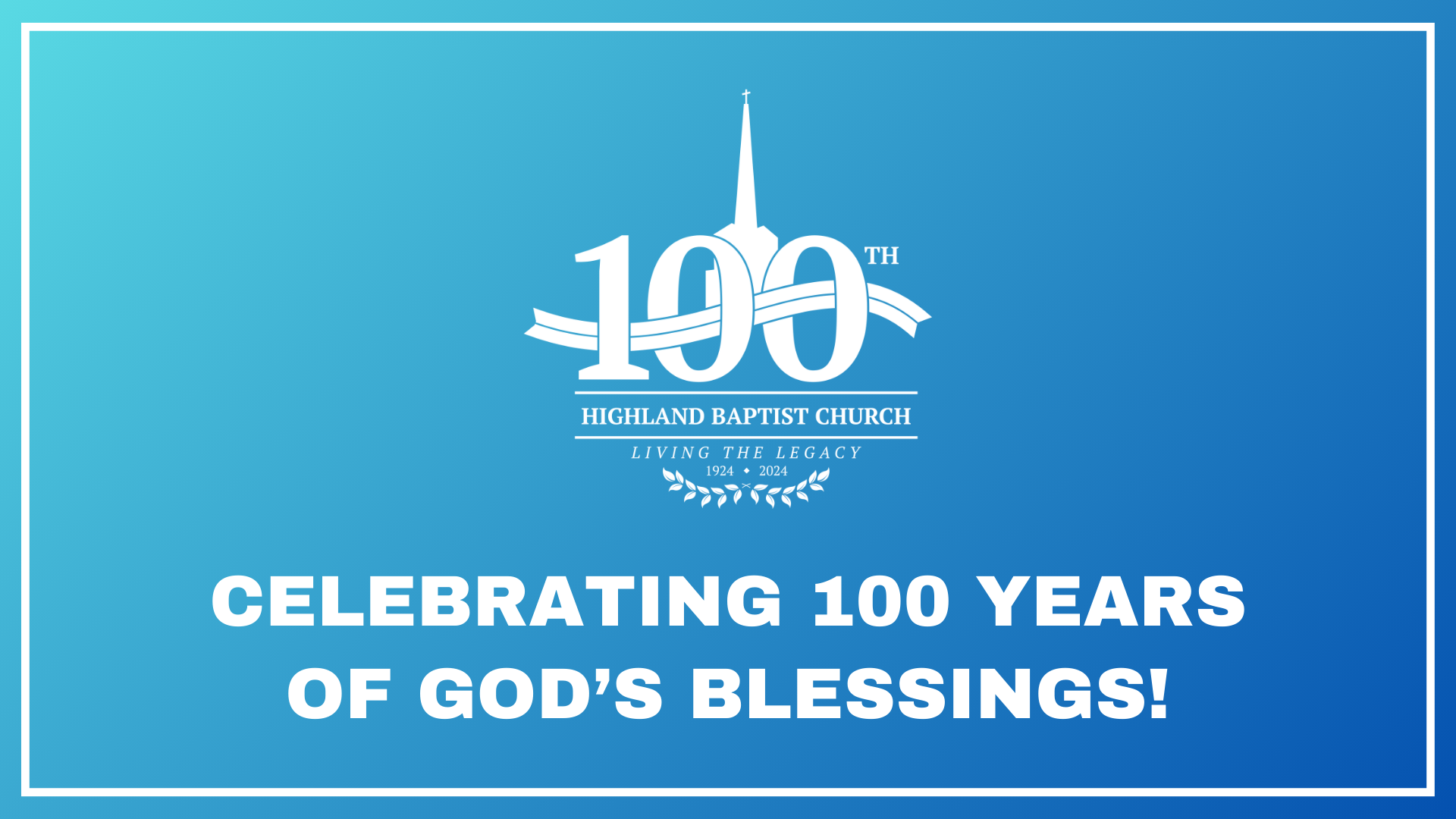 100 Years of Blessings