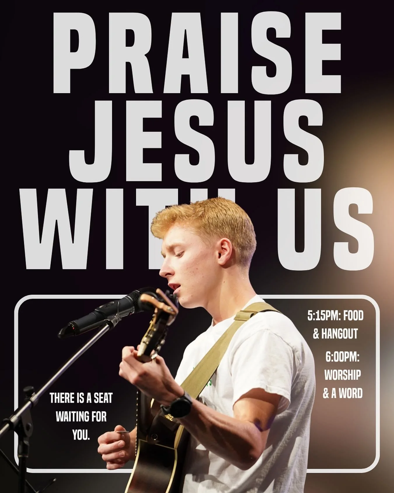 Midweek service is today! Be here for food, hangout, worship, and a word!