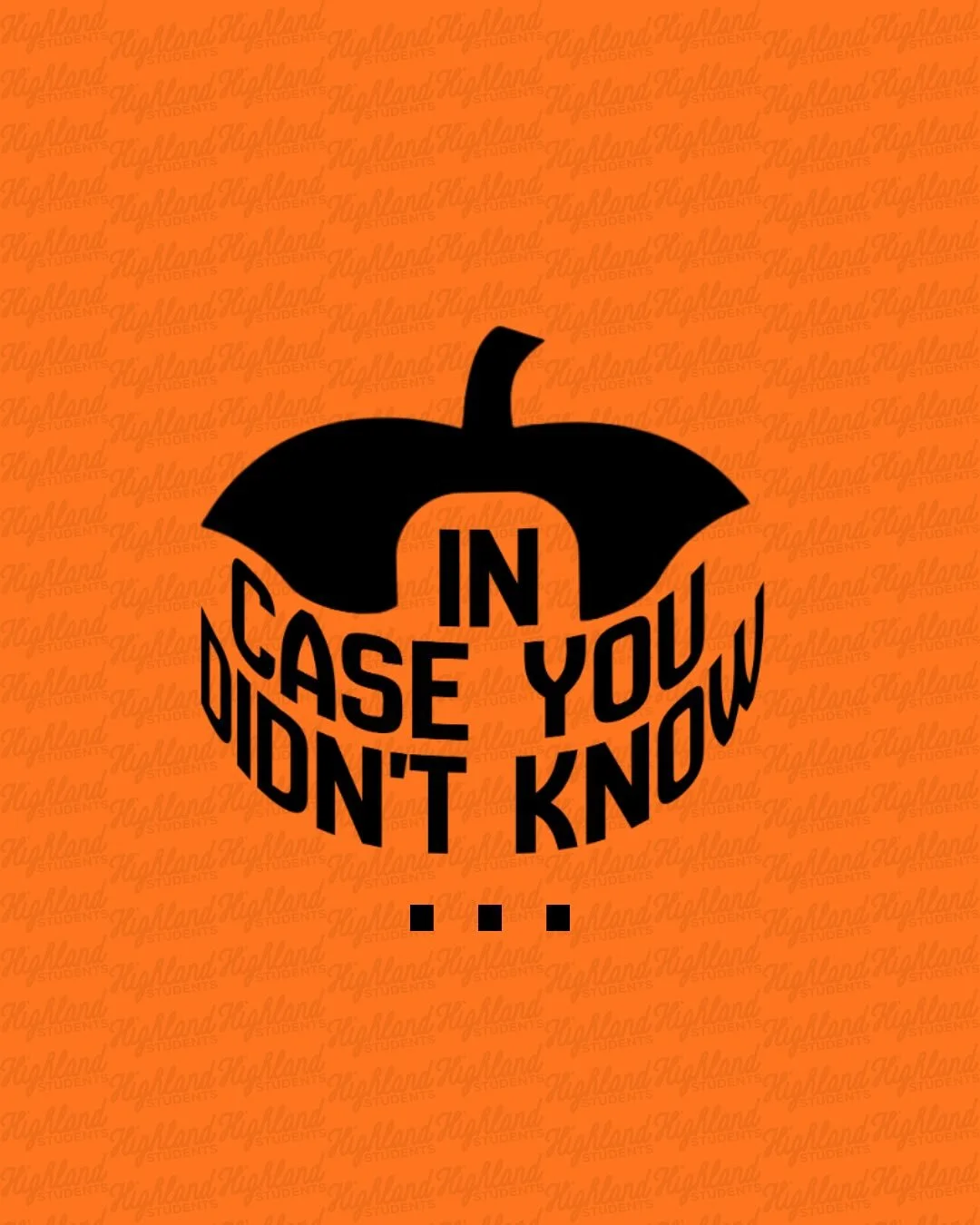 🍁 F A L L  F E S T I V A L 🍁
Join Highland tonight at 5 for the Fall Festival!