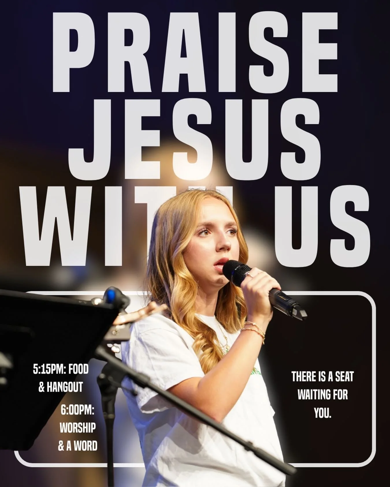 Join us tonight for midweek service! Food/hang at 5:15 and worship/word at 6:00!