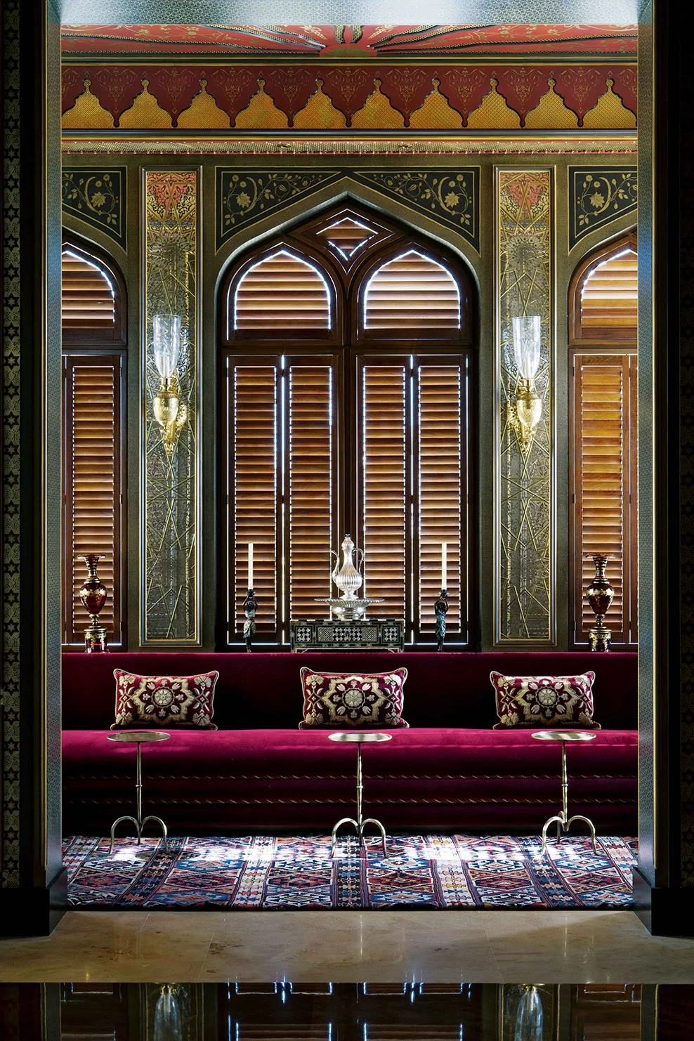 An Ante Room off a grand Dining Room inspired by Ottoman Houses on the Bosphorus.