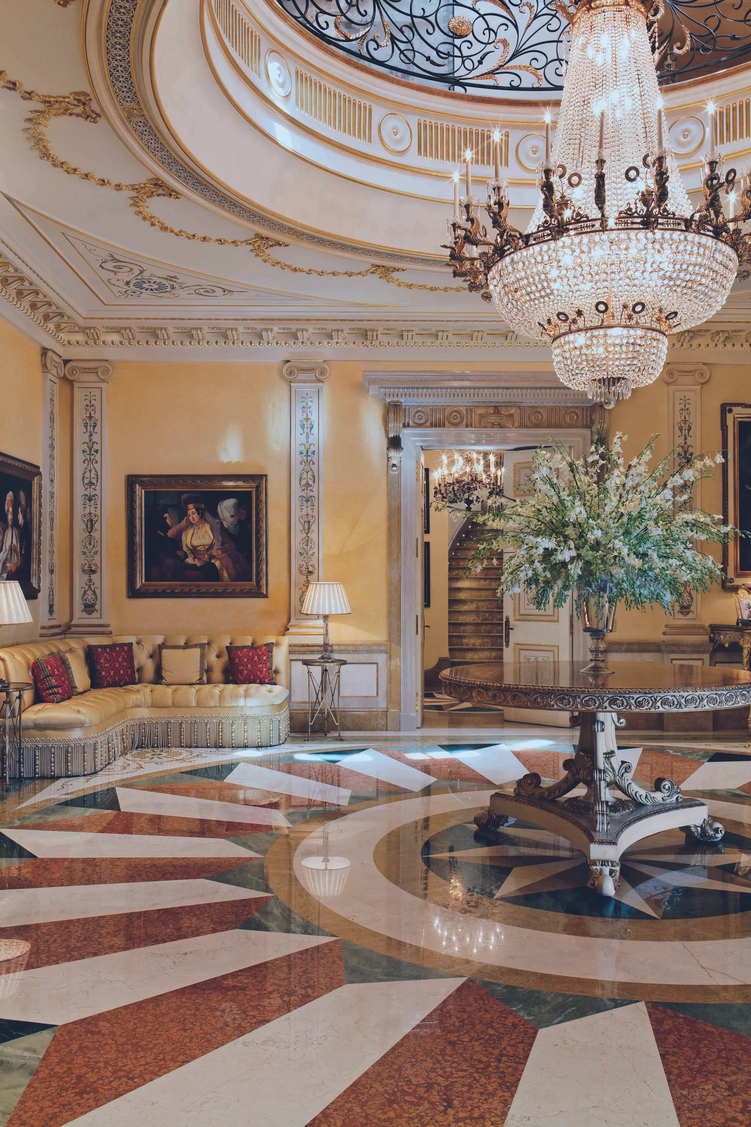 My main aim was to produce a largely unfinished European-style hall that had clear classical references within the concrete shell that I was tasked with. 