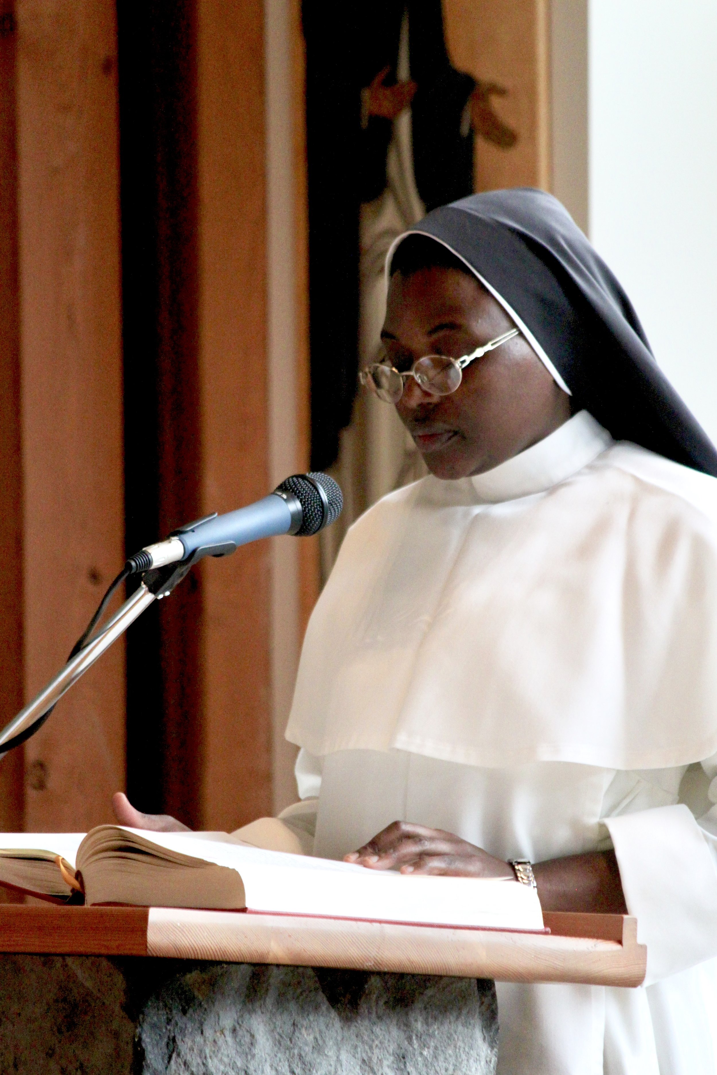  Sr. Marie Augustine, Sr. Florentina Marie’s blood sister from the Monastery of the Infant Jesus in Lufkin Texas, was one of the lectors. 