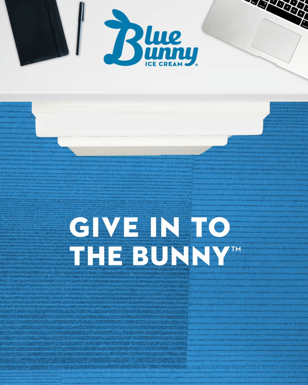 Getting through the workday requires one thing: A secret stash of seriously tasty Load’d Sundaes in a filing cabinet freezer. #GiveInToTheBunny