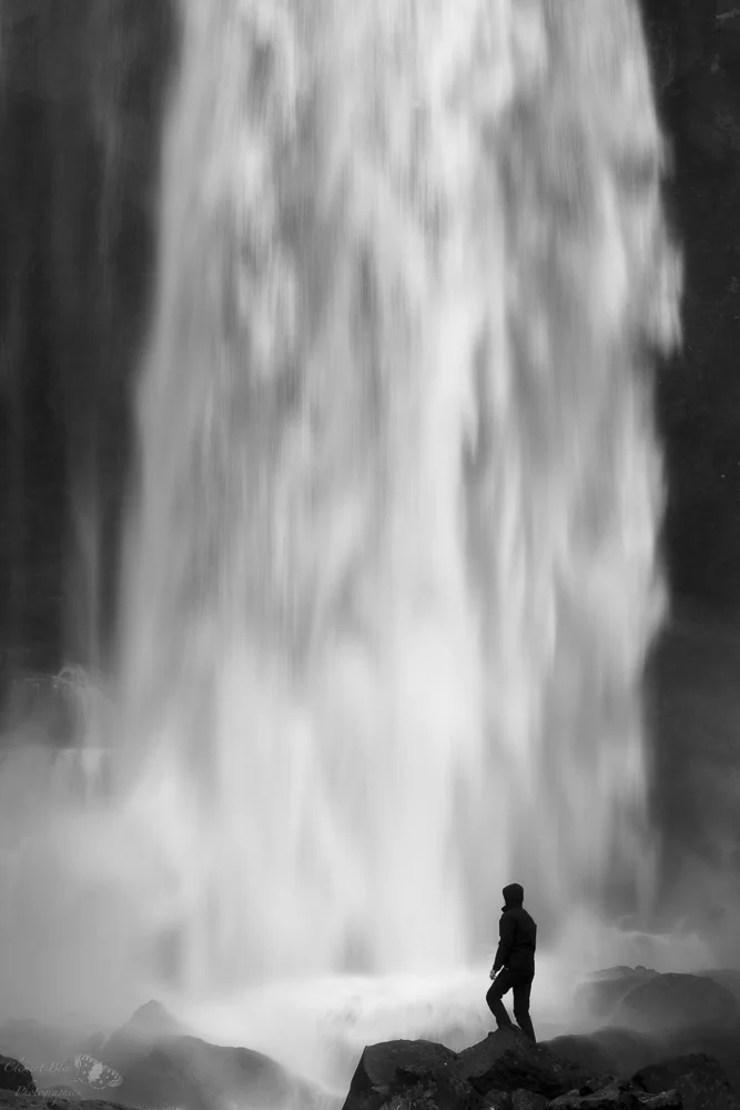 Autoportrait sous la cascade Fossá. Sigma 70-200 Sport.