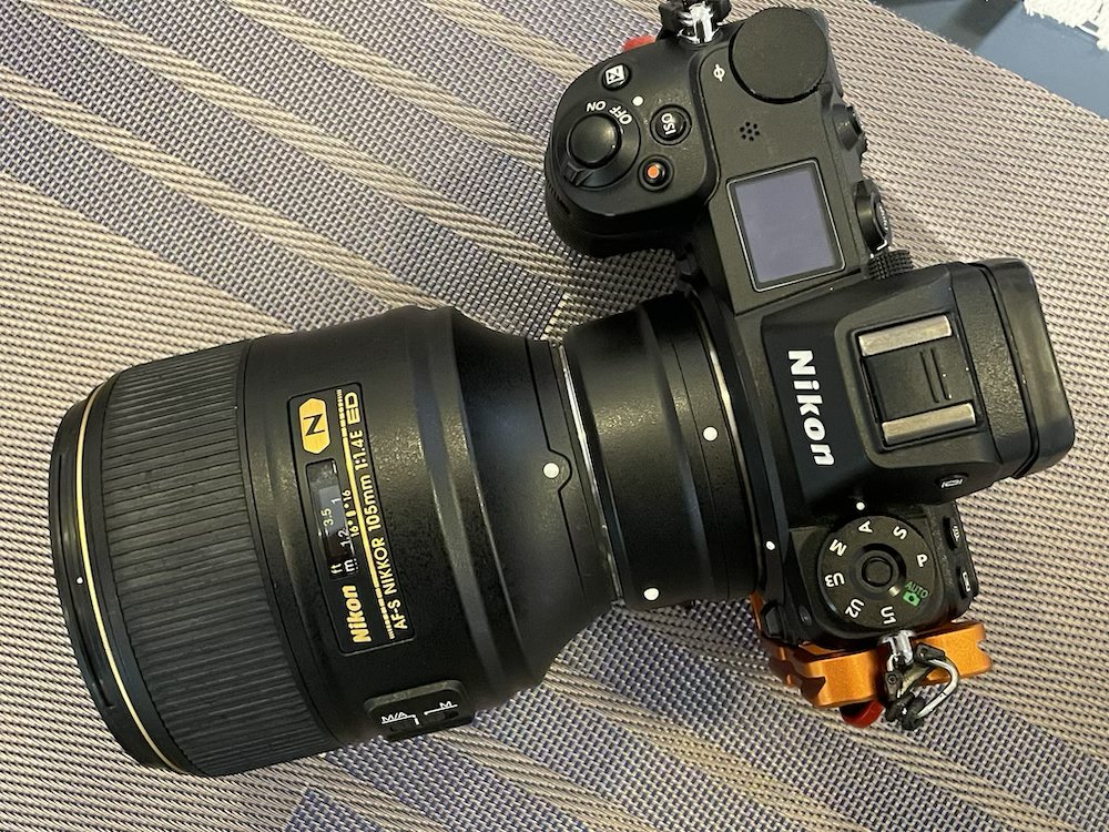 Nikon 105mm F1,4 et Z6