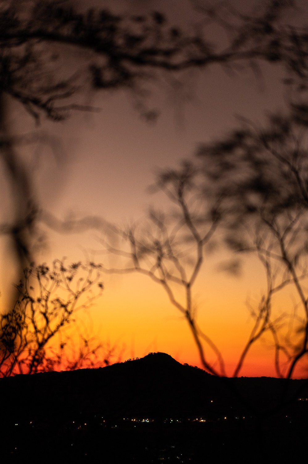 Cerro au coucher du soleil