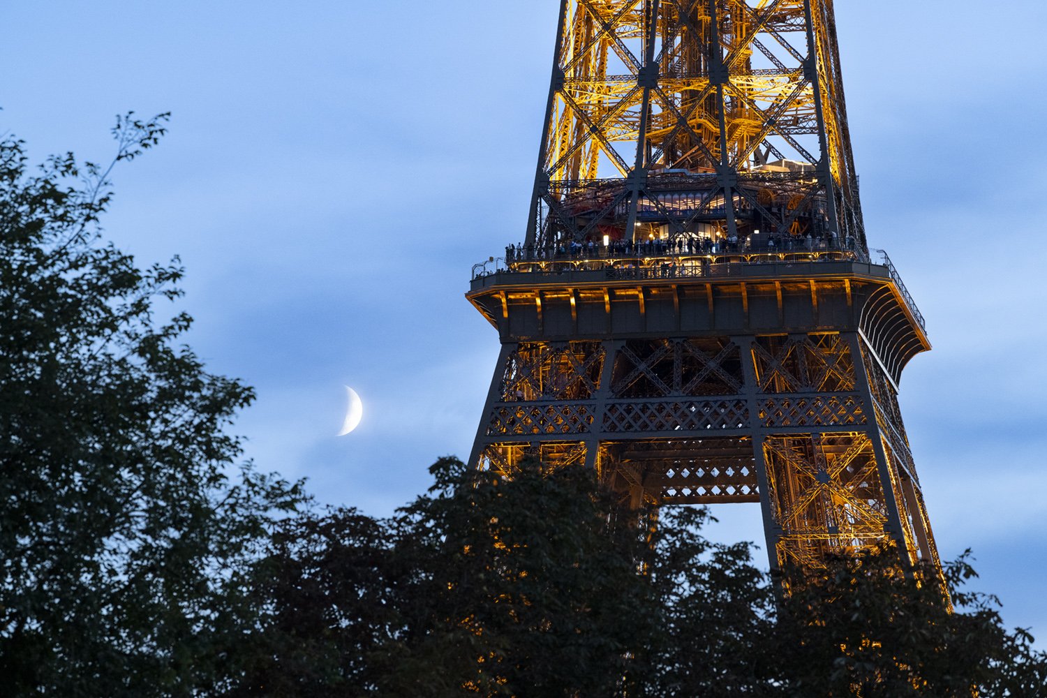 Tour Eiffel et Lune