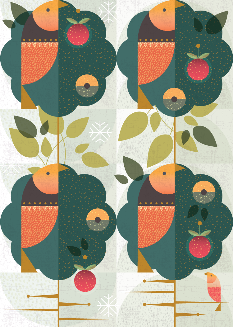Four calling birds: Grandma’s Christmas Birds
