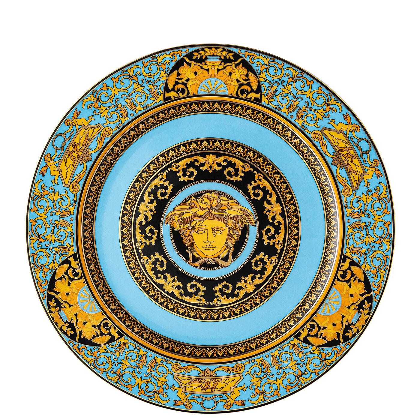 Medusa Turquoise Charger Plate - Versace 