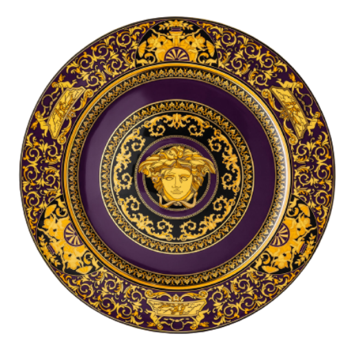 Medusa Purple Charger Plate - Versace