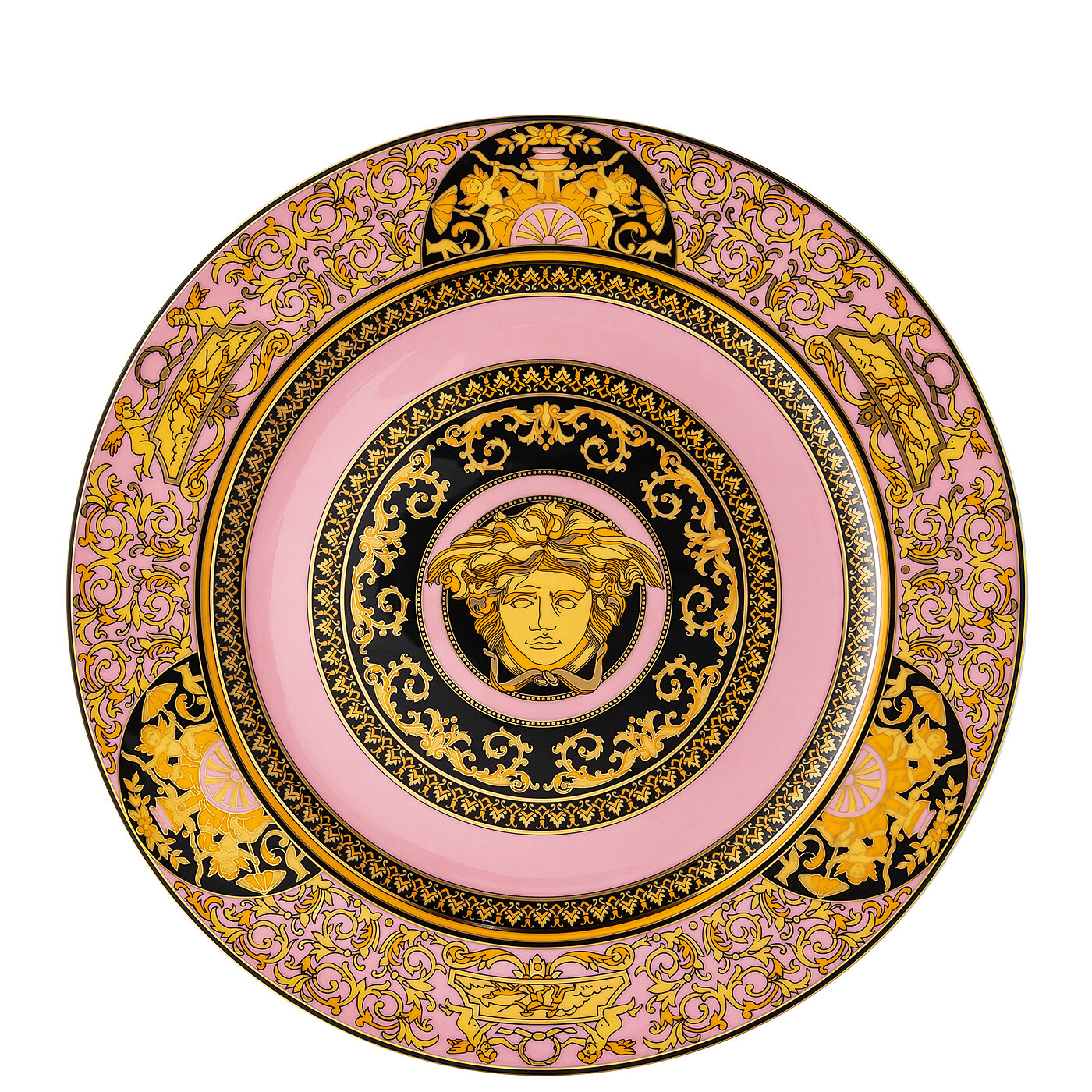 Medusa Pink Charger Plate - Versace