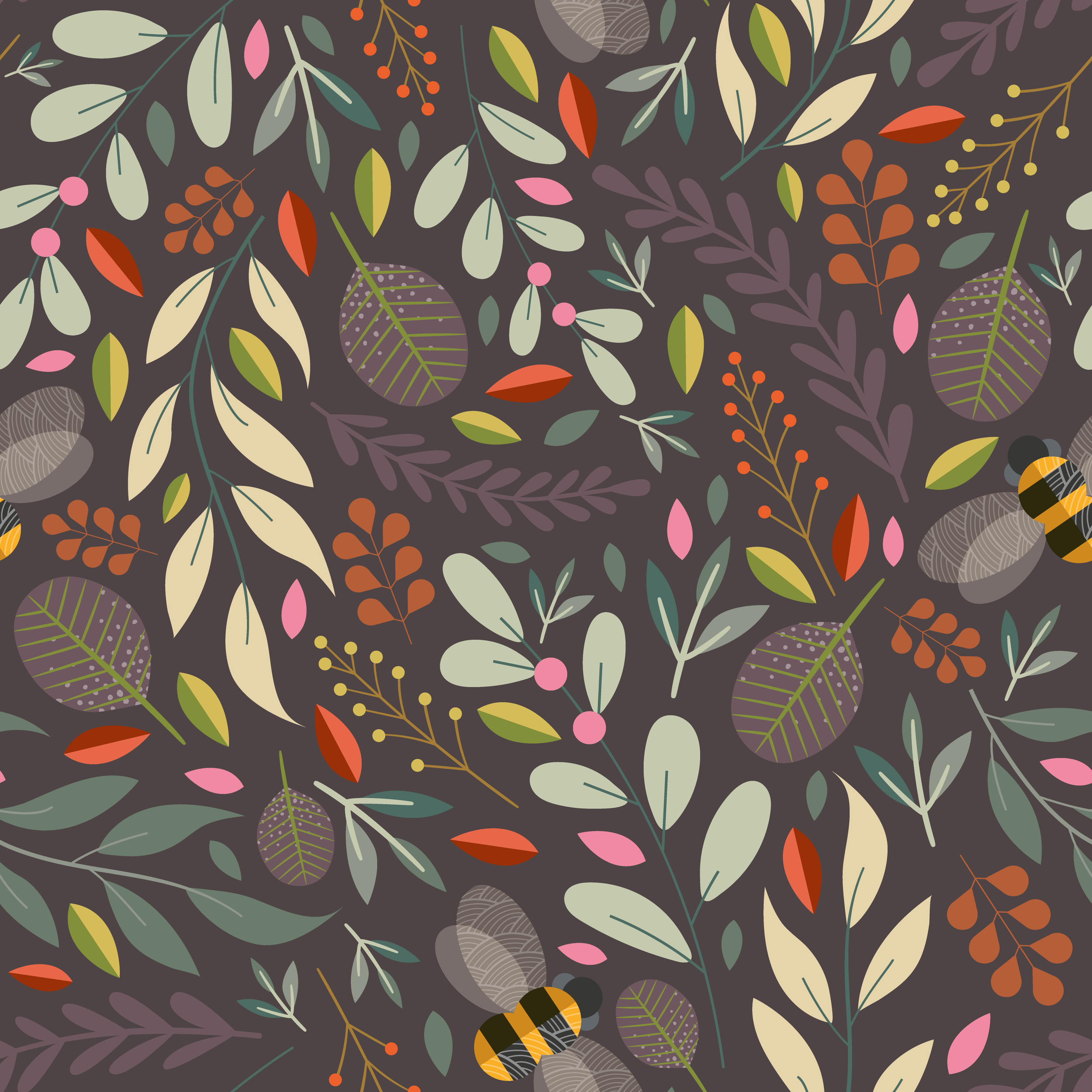 Bees in the leaves.png