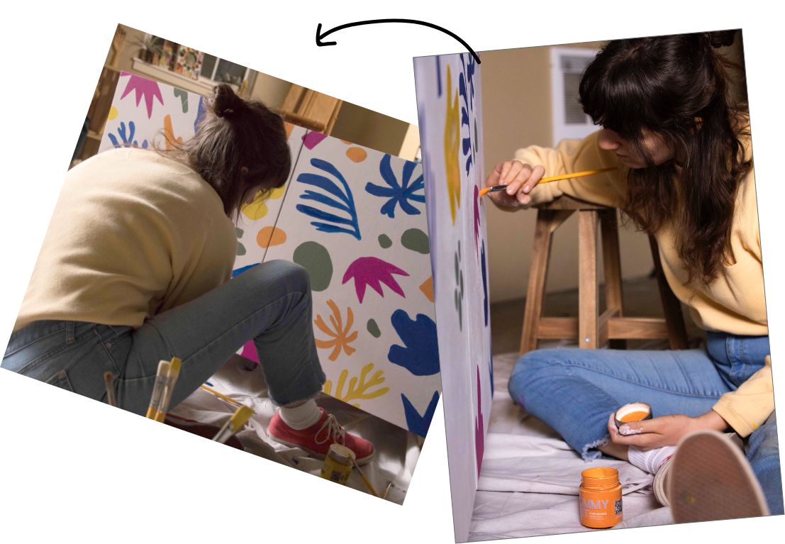 Tommy Art Laminate Furniture Upcycle using Mineral Paint