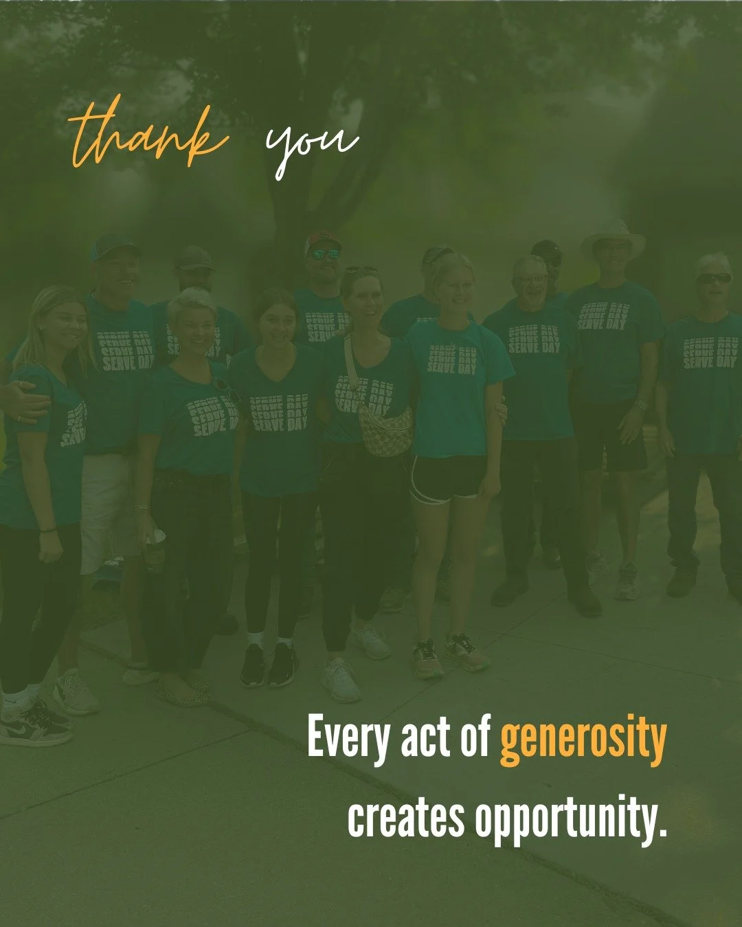Every act of generosity creates opportunity.

Whether you donated, volunteered, attended an event, shared a social media post, or prayed for our mission&mdash;you are helping build a future where young survivors can experience safety, support, and ho
