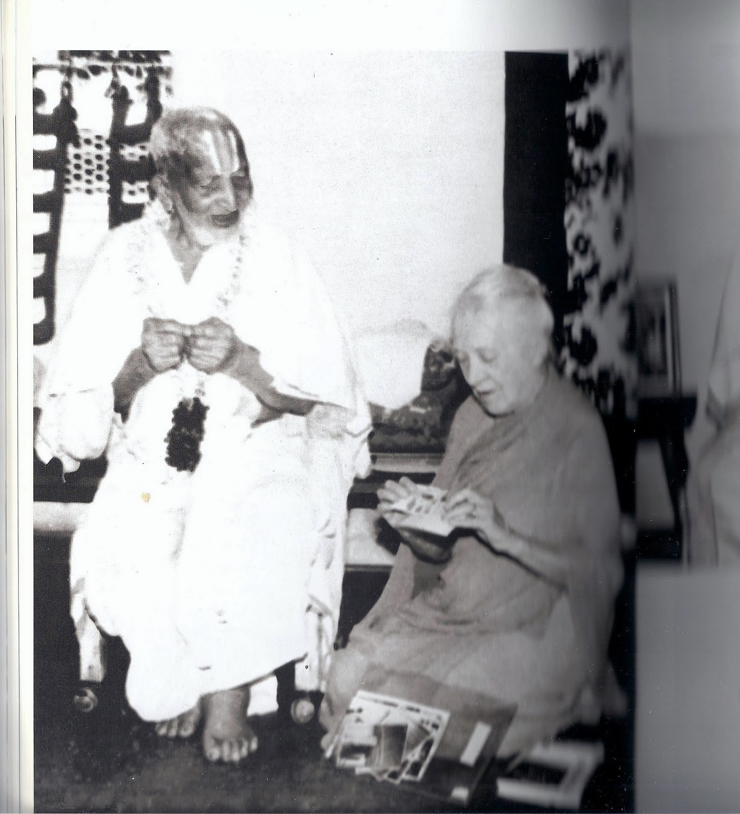Indra Devi and Krishnamacharya on his 100th Birthday 1988