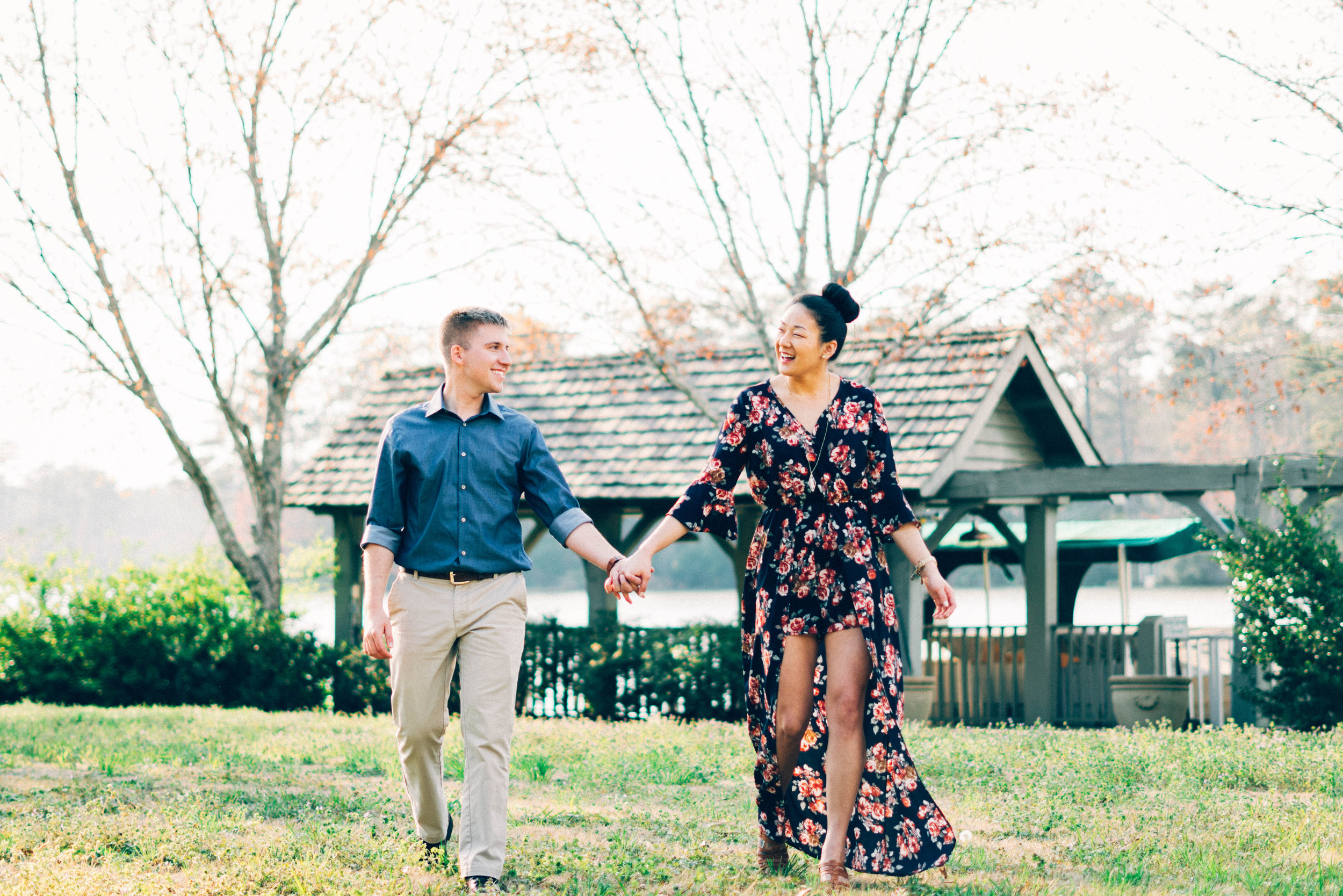 Puppy Love Engagement Session at Callaway Gardens