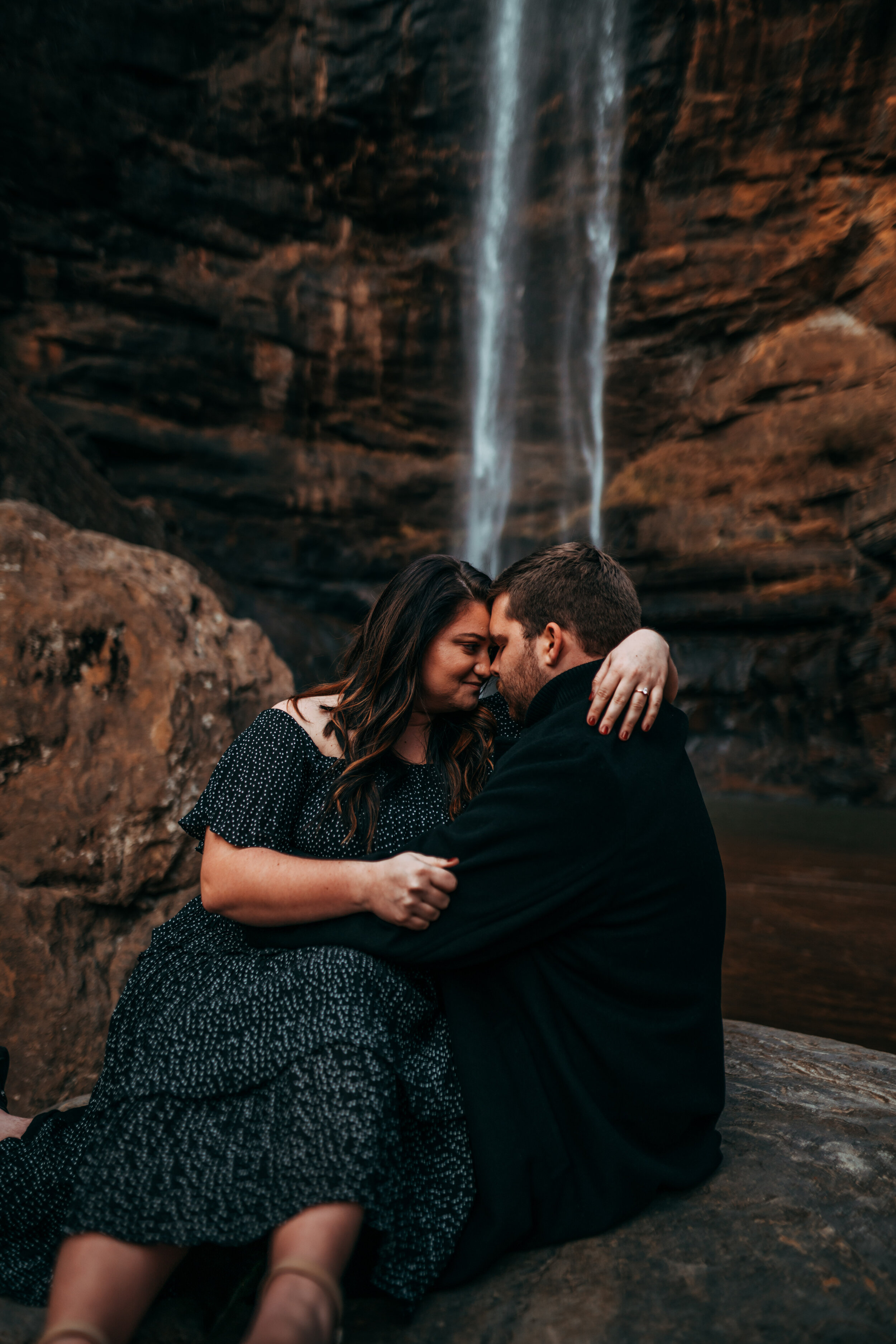 Toccoa Falls Wedding Engagement Photographer