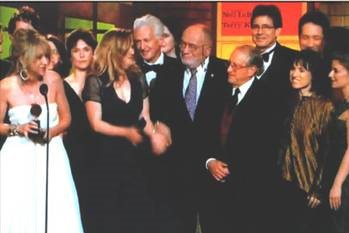 Cast members and producers of The Norman Conquests accepting the 2009 Tony Award for Best Play Revival (on the far right- Harriet Leve and Jennifer Isaacson)