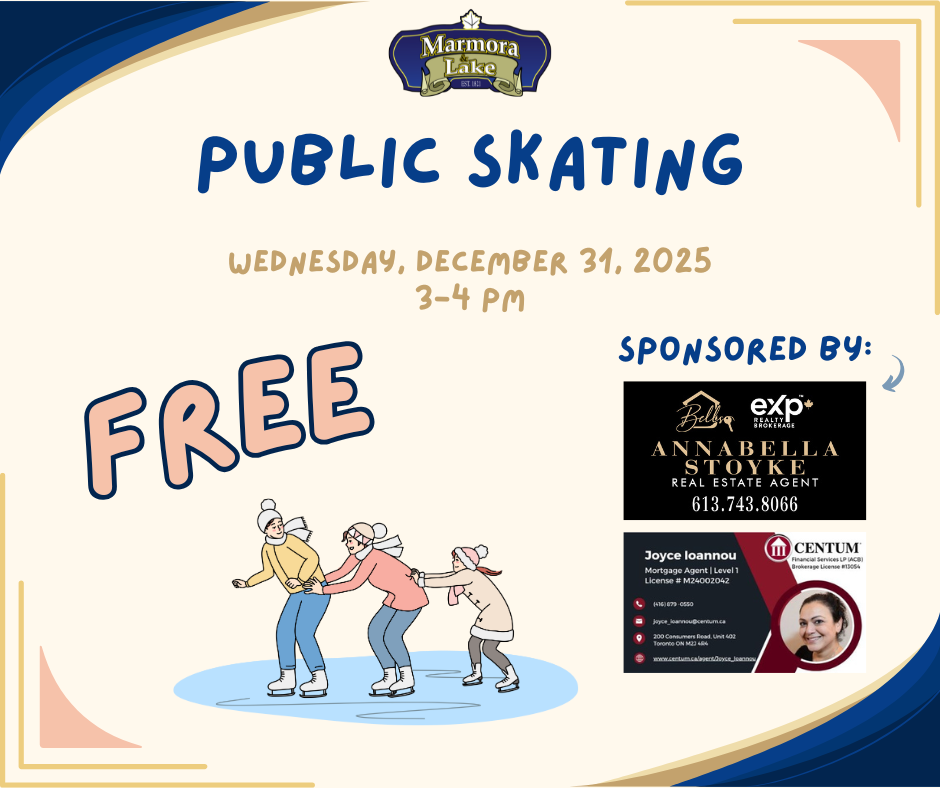 FREE Public Skating - December 28th and 31st!