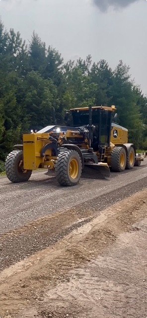 Why can't we grade gravel roads in the rain, you ask? ☔