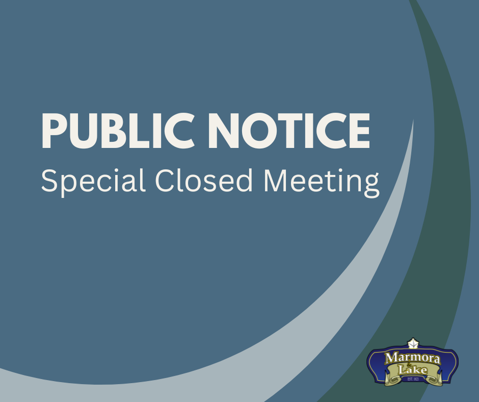 Notice of Special Closed Meeting of Council on July 13, 2026