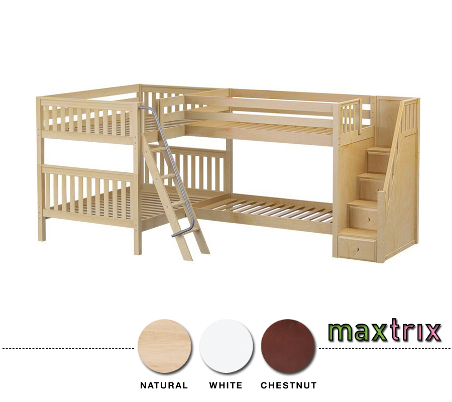 corner loft bunk beds