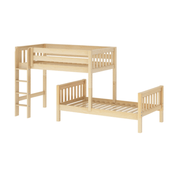 Bunk Beds The Bedroom Connection, Twin Over Queen L Shaped Loft Bed