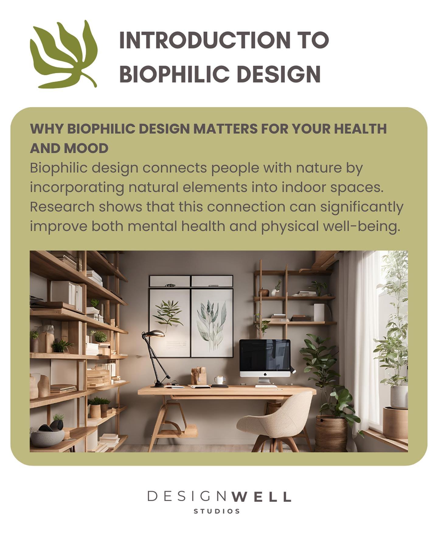What if your home or design project could actually improve your health?

I&rsquo;m Michelle Ifversen, founder of DesignWell Studios, and for the past 15+ years I&rsquo;ve been helping people create spaces that do just that&mdash;spaces that heal, not