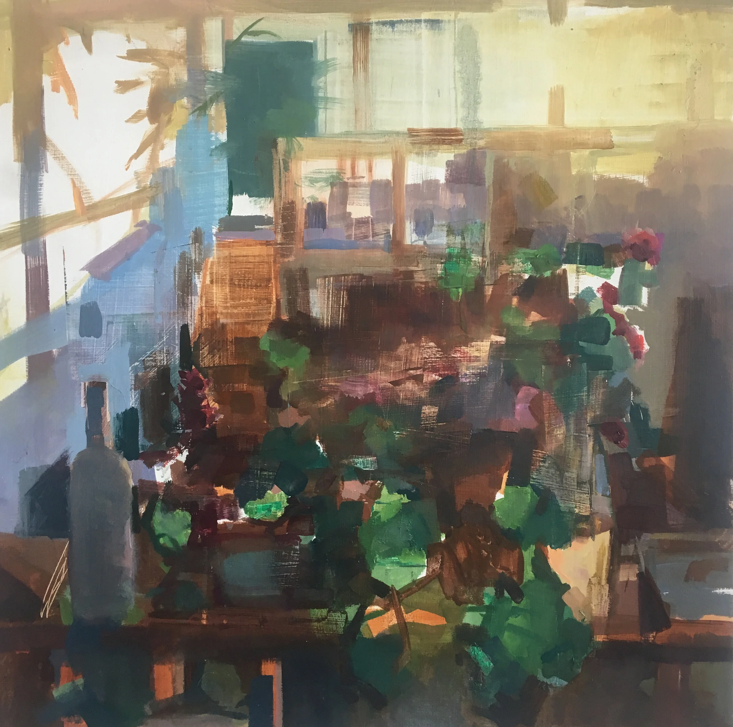 “ Oakland Studio” #19, oil on panel, 18x18, 2018