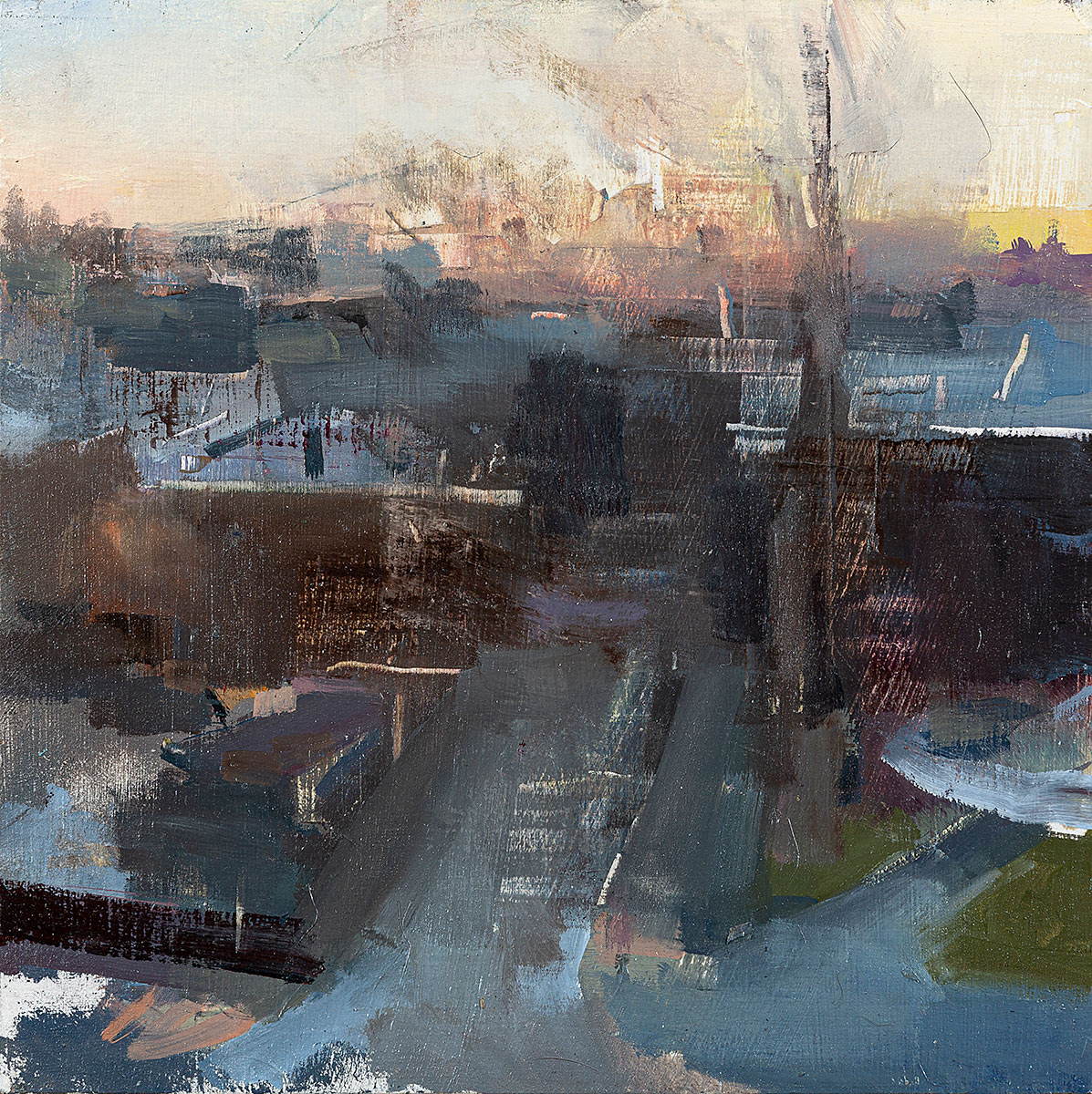 "Philly Morning, Spruce Street, January"