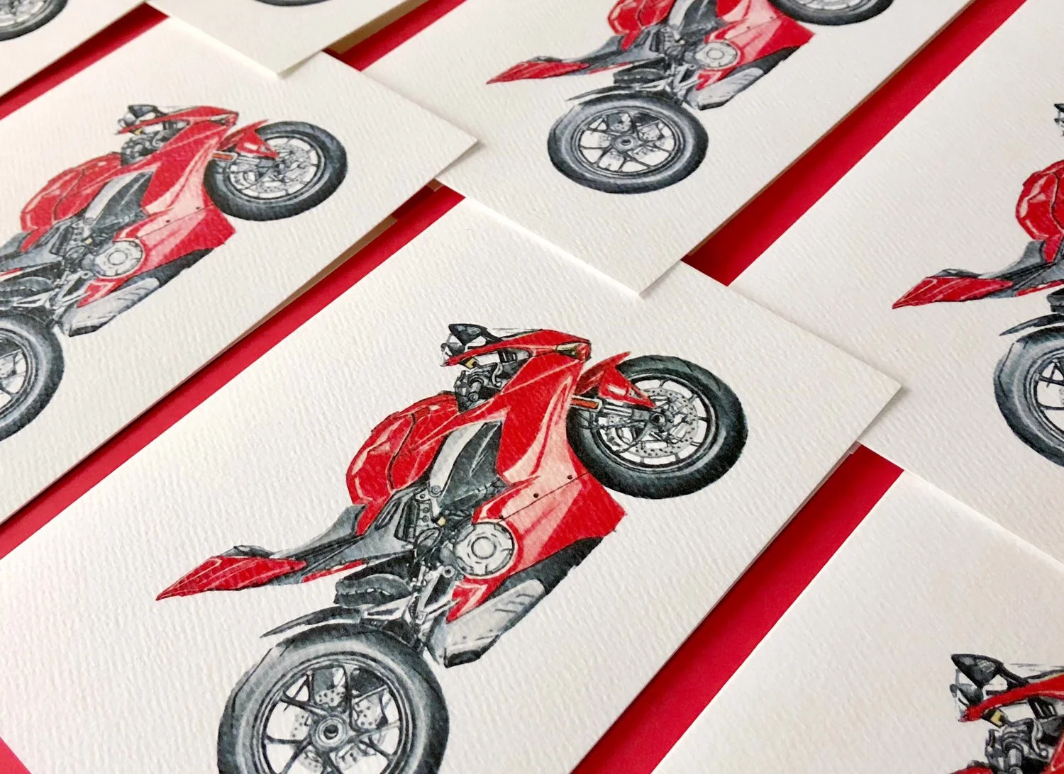 Ducati V4 cards for Ducati dealership in Newport Beach, CA