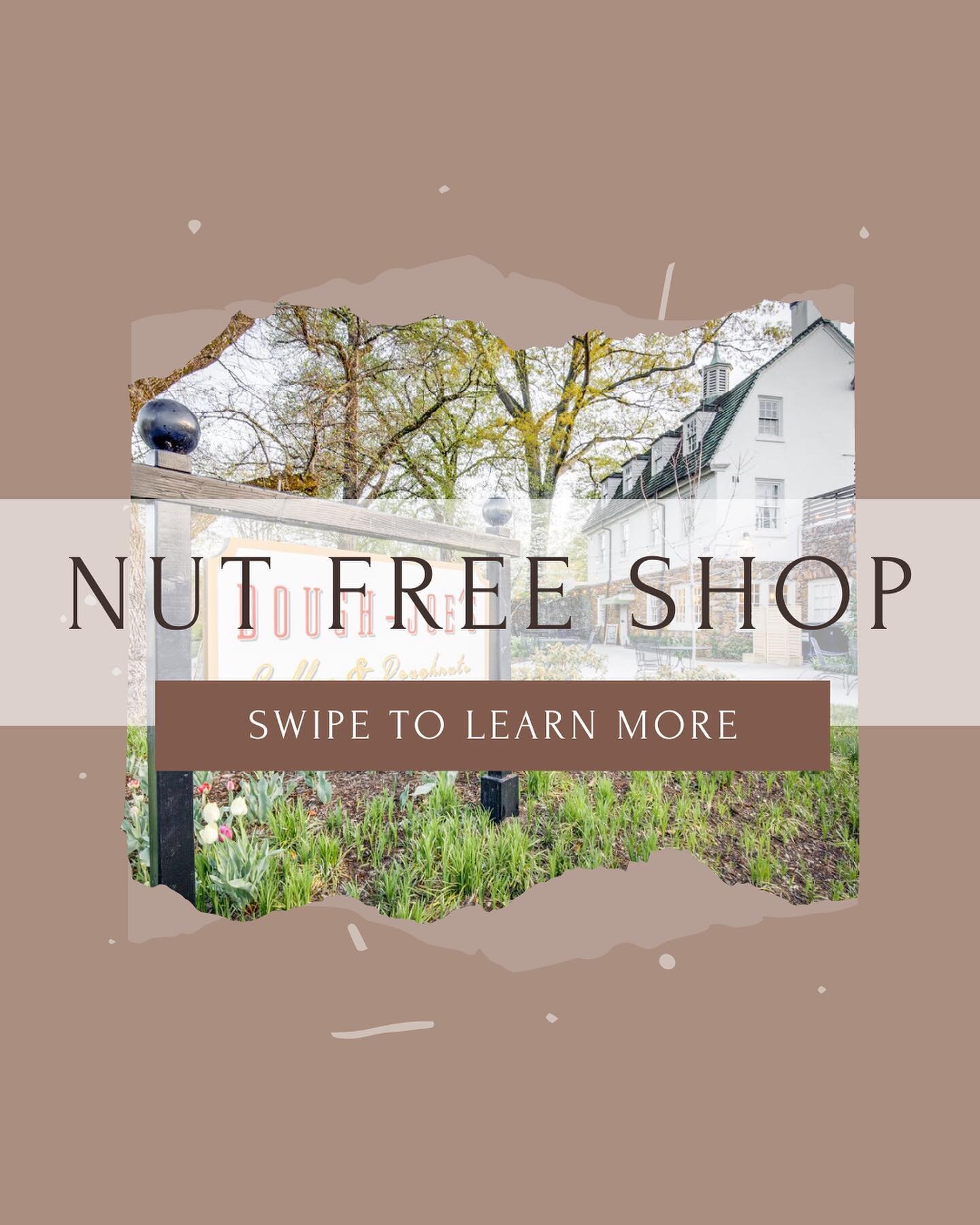 When we operated our food truck, we committed to being completely nut free. Years later, we have kept that commitment in our shop. We are proud to offer an 100% nut free environment for all of our customers with nut allergies. Swipe to learn what tha