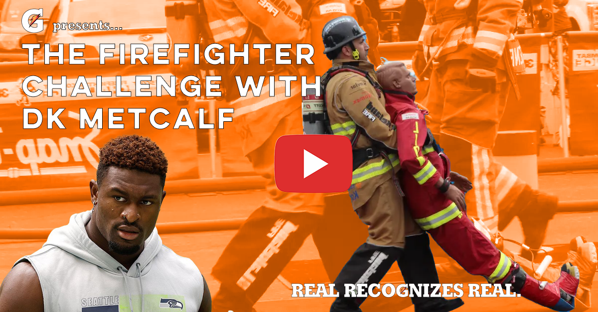  Branded Content that will live on Youtube and other socials. DK Metcalf (a Gatorade athlete) takes a different approach to the offseason by training for a firefighters challenge with his local station. At the end Gatorade gifts the fire station free