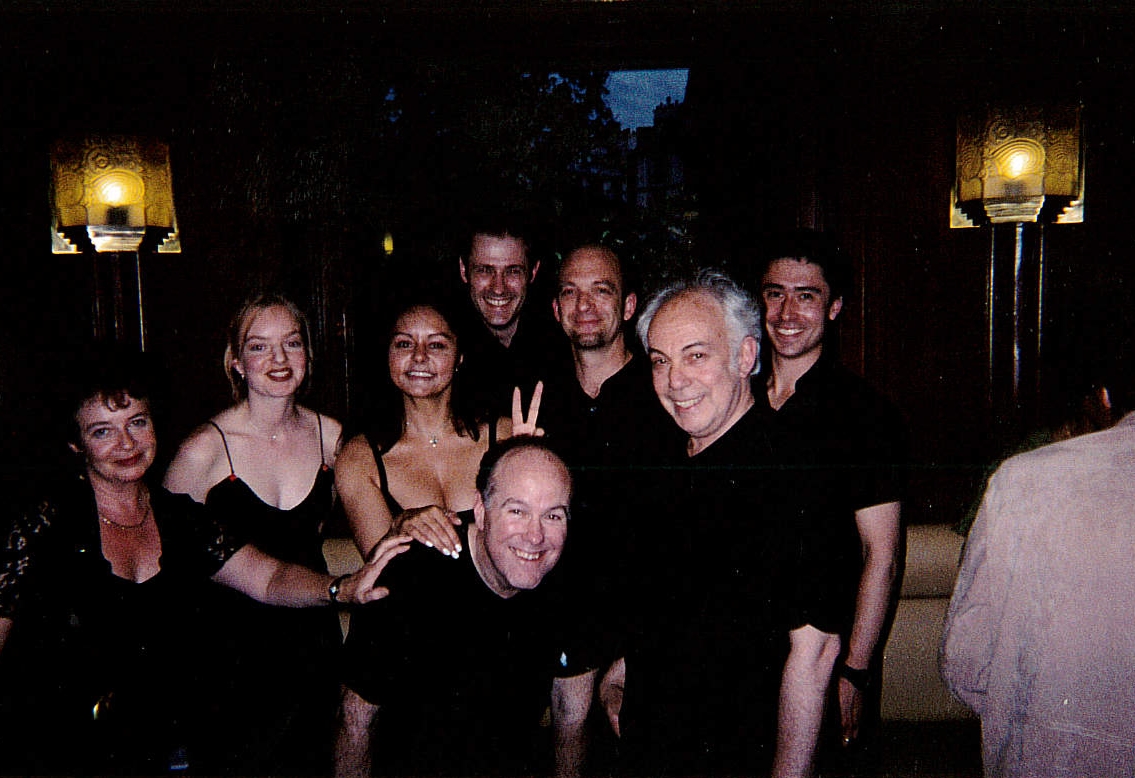 OWAP casts at café de Flore Kim Michelle Artistic Director's crews  www.oneworldactorsanimalrescues.org.jpg