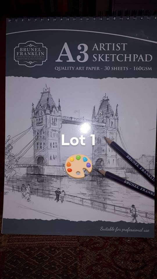 auction LOT 1 Artist sketch pad. OWAP AR 2018 Christmas auction.jpg