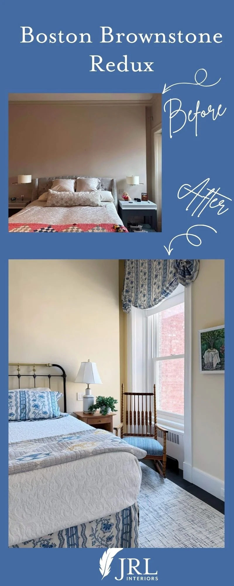 Master Bedroom before and after