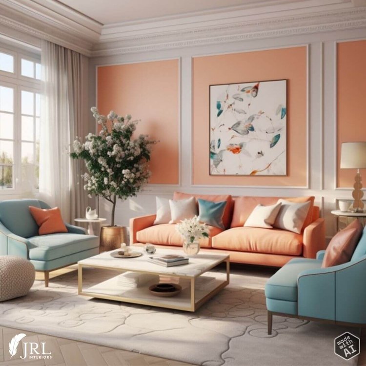 JRL Interiors — Decorating with Pantone Color of the Year 2024 Peach Fuzz